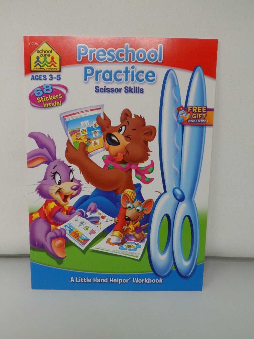 School Zone Preschool Practice Scissor Skills Workbook Ages 3-5